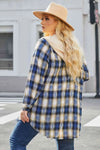 Plus Size Plaid Curved Hem Button Front Shirt Blouses - Tophatter Daily Deals