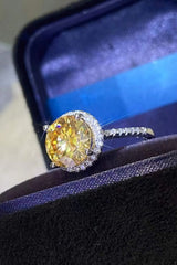 2 Carat Moissanite Round Ring Moissanite - Tophatter Daily Deals