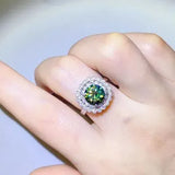 2 Carat Moissanite 925 Sterling Silver Ring Moissanite - Tophatter Daily Deals
