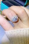 Shiny and Chic 1 Carat Moissanite Ring Moissanite - Tophatter Daily Deals