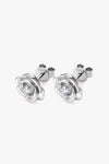 Adored Moissanite Flower 925 Sterling Silver Earrings Moissanite - Tophatter Daily Deals