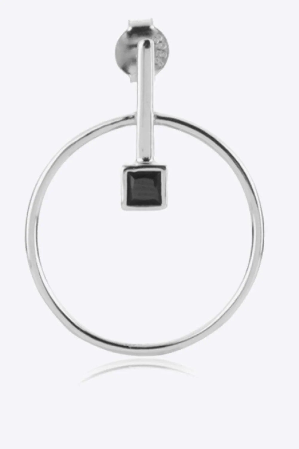 Zircon Decor 925 Sterling Silver Earrings Earrings - Tophatter Daily Deals