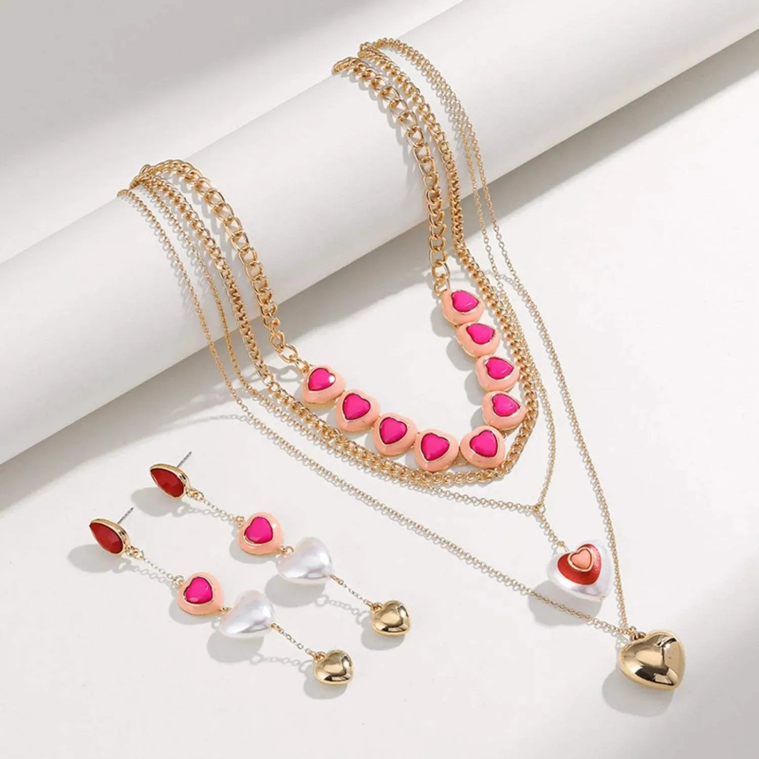 Heart Alloy Dangle Earrings Earrings - Tophatter Daily Deals