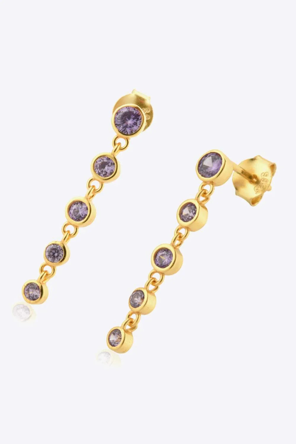 Inlaid Zircon 925 Sterling Silver Earrings Earrings - Tophatter Daily Deals