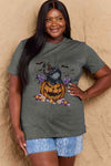 Simply Love Full Size Jack-O'-Lantern Graphic T-Shirt Women's T-Shirts - Tophatter Daily Deals