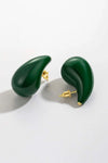 Big Size Water Drop Brass Earrings Earrings - Tophatter Daily Deals