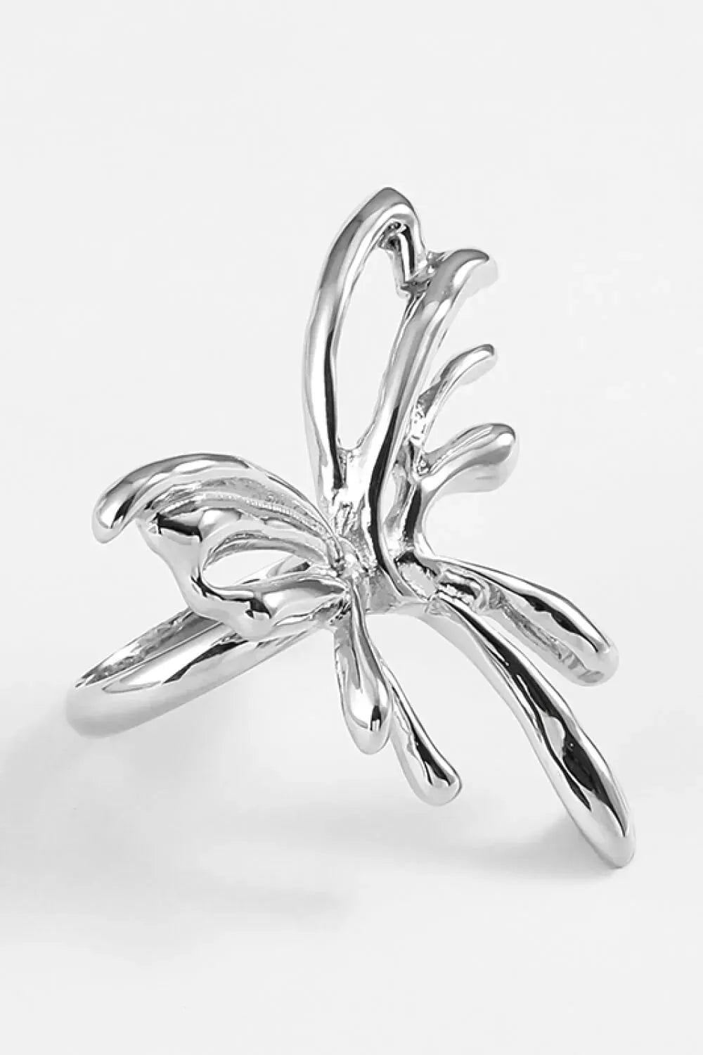 Zinc Alloy Butterfly Ring Rings - Tophatter Daily Deals