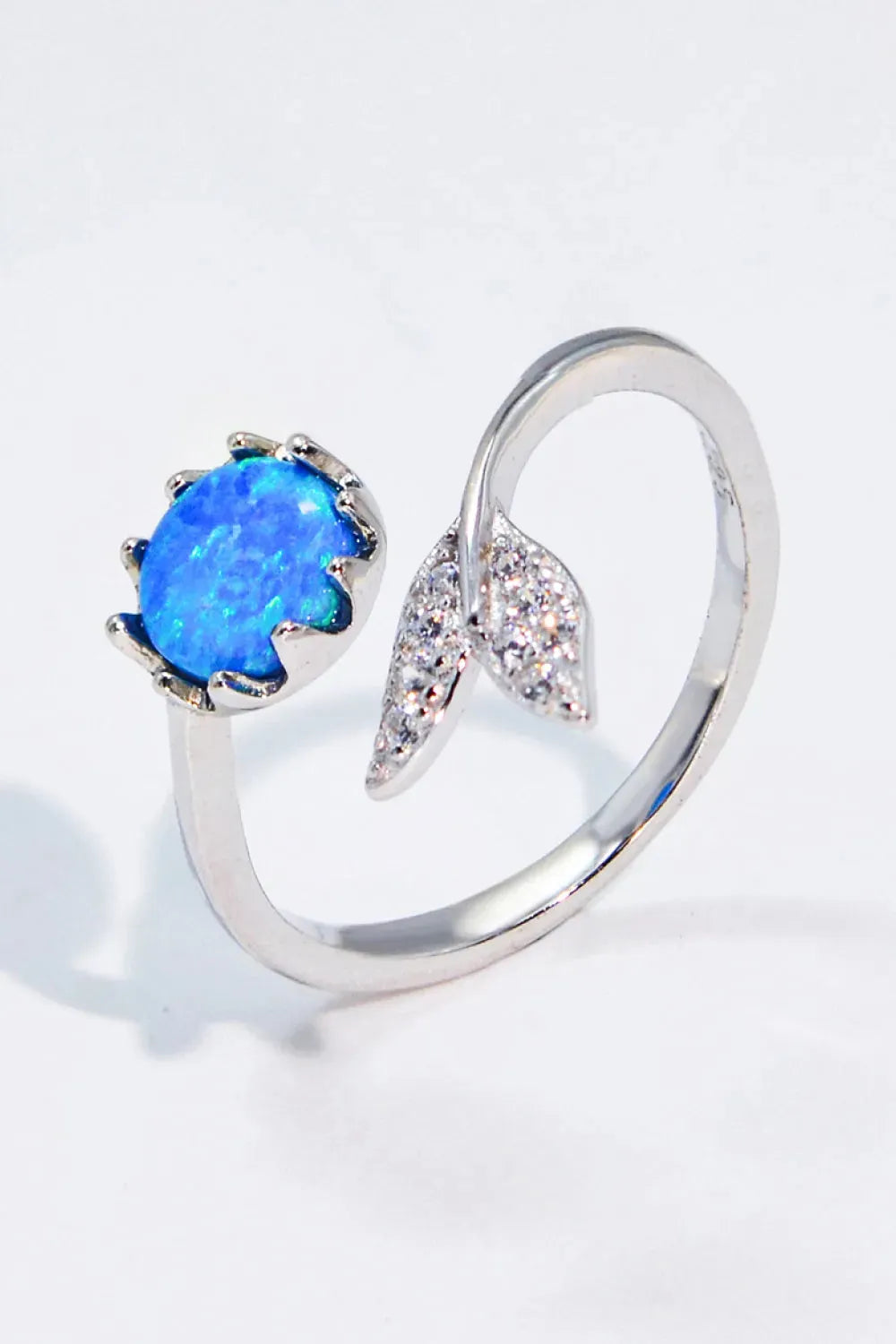 Opal Fishtail Bypass Ring Opal - Tophatter Daily Deals