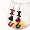 PU Leather Iron Hook Dangle Earrings Earrings - Tophatter Daily Deals