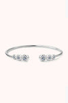 1.8 Carat Moissanite 925 Sterling Silver Bracelet Silver One Size Moissanite - Tophatter Daily Deals