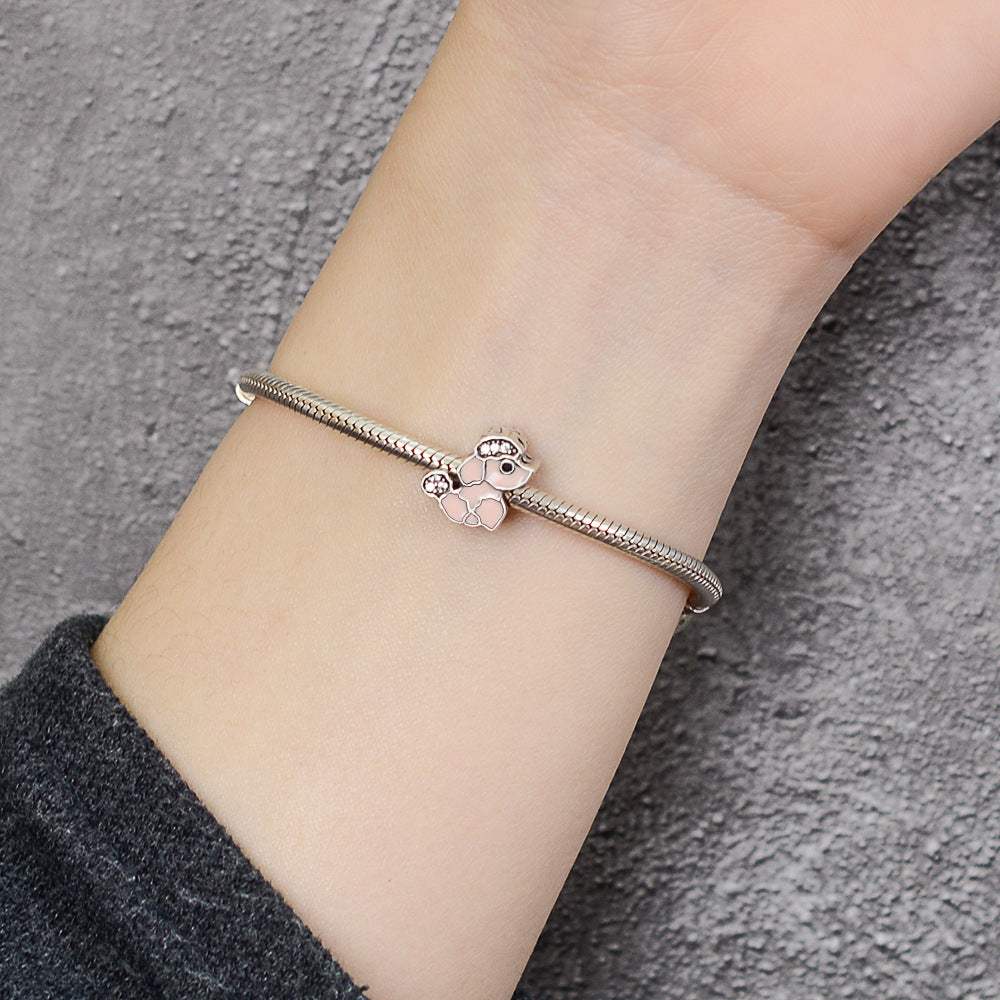 One Piece 925 Sterling Silver Bead Charm Bracelets - Tophatter Daily Deals