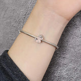 One Piece 925 Sterling Silver Bead Charm Bracelets - Tophatter Daily Deals