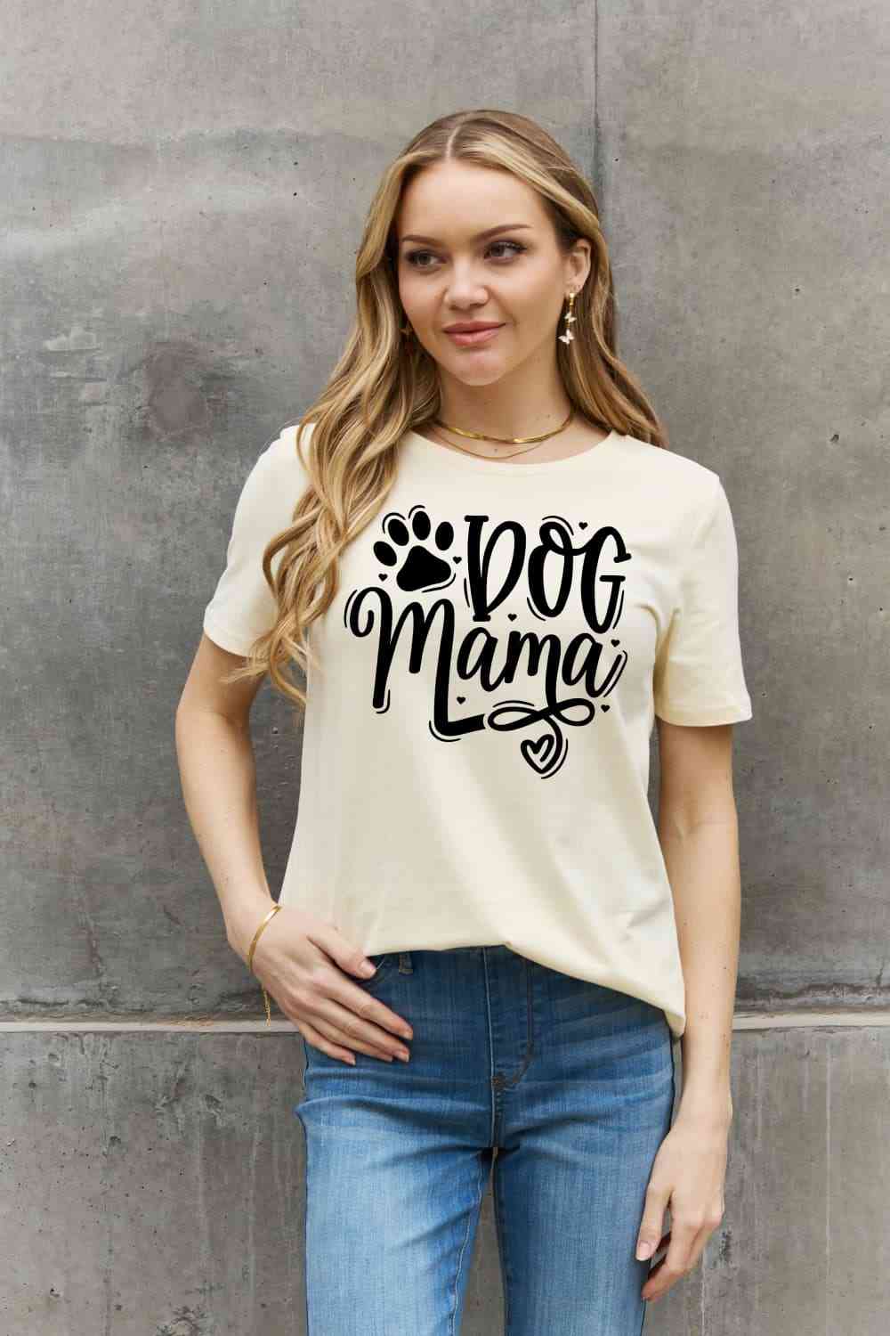 Simply Love Simply Love Full Size DOG MAMA Graphic Cotton T-Shirt Women's T-Shirts - Tophatter Daily Deals