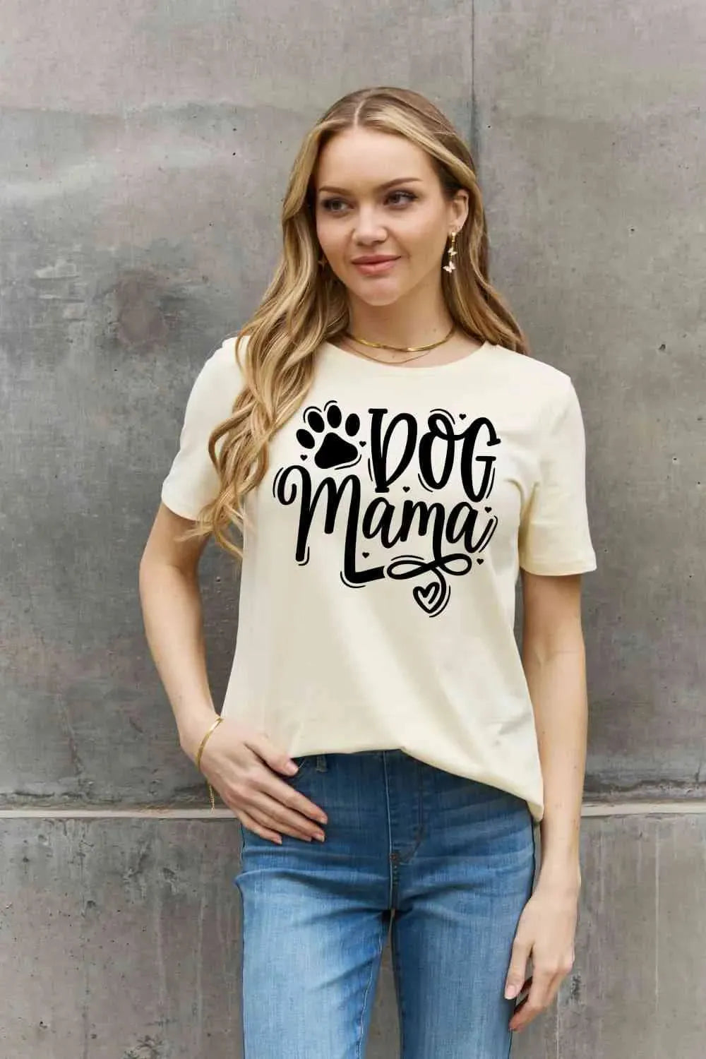 Simply Love Simply Love Full Size DOG MAMA Graphic Cotton T-Shirt Women's T-Shirts - Tophatter Daily Deals