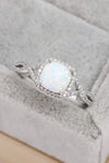 Opal Contrast Crisscross Ring Opal - Tophatter Daily Deals