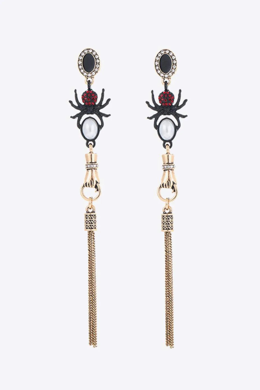 18K Gold-Plated Spider Drop Earrings Earrings - Tophatter Daily Deals