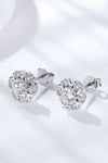 925 Sterling Silver Moissanite Stud Earrings Moissanite - Tophatter Daily Deals