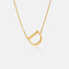 Copper Letter Pendant Necklace Gold D One Size Necklaces - Tophatter Daily Deals