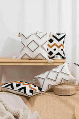 Geometric Embroidered Decorative Throw Pillow Case Decorative Pillowcases - Tophatter Daily Deals