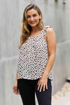 Be Stage Full Size Woven Top in Cream Blouses - Tophatter Daily Deals