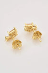 Zircon 925 Sterling Silver Stud Earrings Earrings - Tophatter Daily Deals