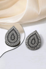 Wonderful Life Inlaid Cubic Zirconia Teardrop Stud Earrings Earrings - Tophatter Daily Deals