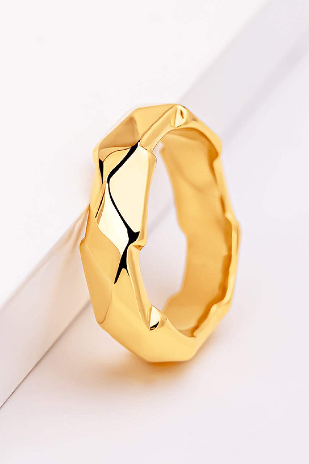 18K Gold-Plated Copper Ring Rings - Tophatter Daily Deals