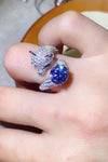 2 Carat Moissanite Adjustable Animal Bypass Ring Moissanite - Tophatter Daily Deals