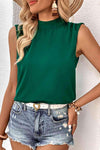 Tied Mock Neck Blouse Blouses - Tophatter Daily Deals