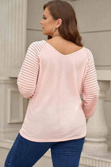 Plus Size Rabbit Graphic Long Raglan Sleeve Easter Tee Women's T-Shirts - Tophatter Daily Deals