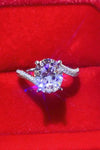 3 Carat Moissanite Side Stone Ring Moissanite - Tophatter Daily Deals