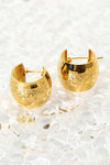 18K Gold Plated C-Hoop Earrings Earrings - Tophatter Daily Deals