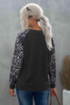 Leopard Raglan Sleeve Tee Blouses - Tophatter Daily Deals