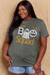 Simply Love Full Size BOO SQUAD Graphic Cotton T-Shirt Women's T-Shirts - Tophatter Daily Deals