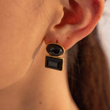 Geometric Stainless Steel Earrings Earrings - Tophatter Daily Deals