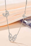 Moissanite Butterfly Shape Necklace Moissanite - Tophatter Daily Deals