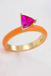 Sweet Beginnings Glass Stone Ring Rings - Tophatter Daily Deals