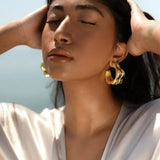 Stainless Steel C-Hoop Earrings Earrings - Tophatter Daily Deals