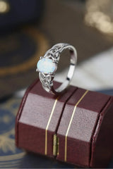 Crisscross 4-Prong Opal Ring Opal - Tophatter Daily Deals