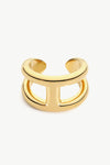 18K Gold Plated Double-Layered Open Ring Rings - Tophatter Daily Deals