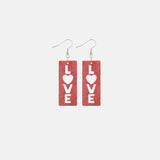 Wooden Cutout Dangle Earrings Style C One Size Earrings - Tophatter Daily Deals