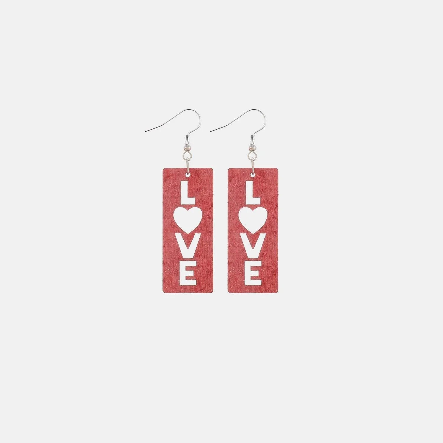 Wooden Cutout Dangle Earrings Style C One Size Earrings - Tophatter Daily Deals