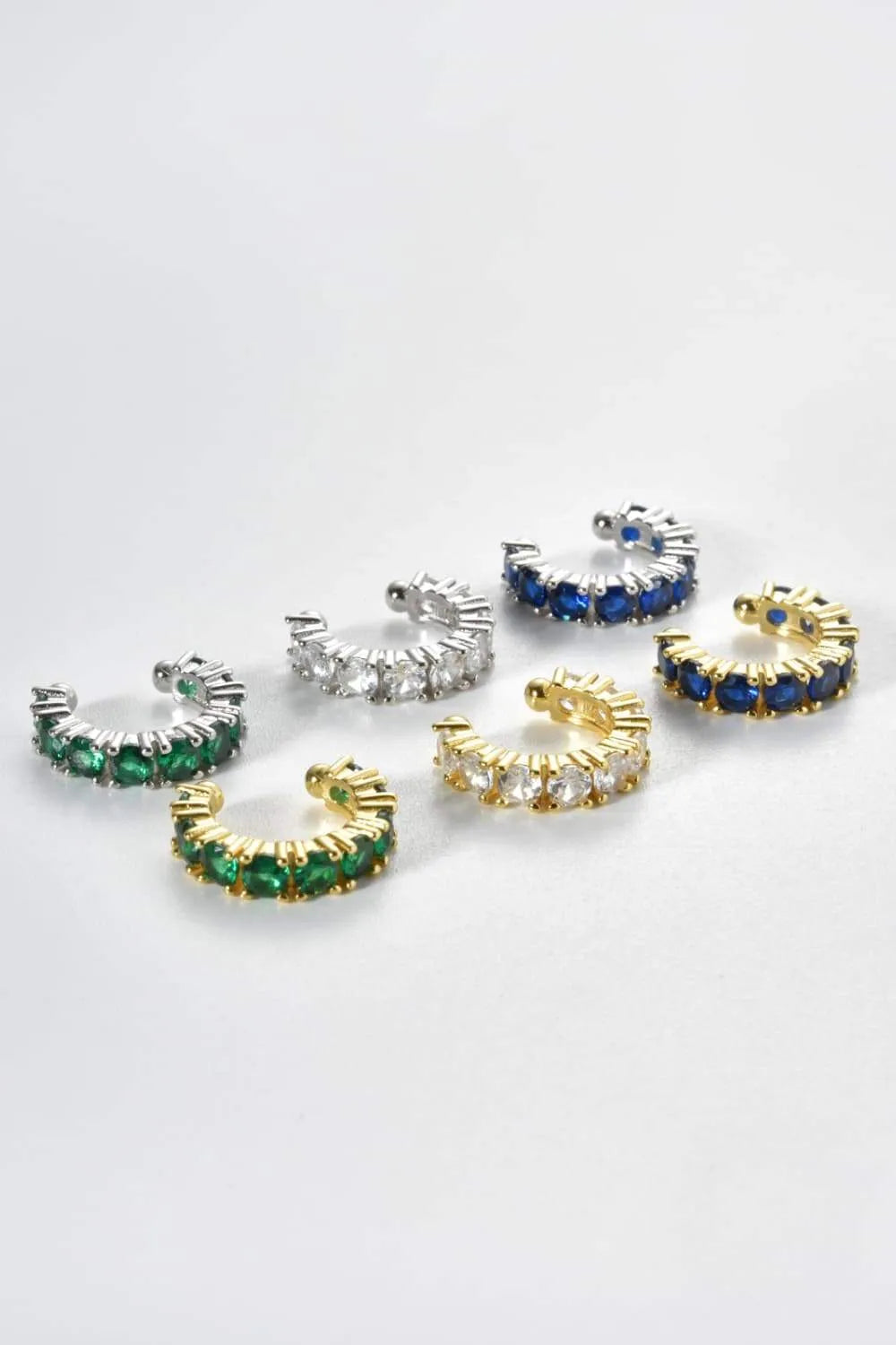 Inlaid Zircon Single Cuff Earring Earrings - Tophatter Daily Deals