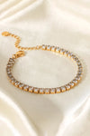 Inlaid Zircon 18K Gold Plated Bracelet Bracelets - Tophatter Daily Deals