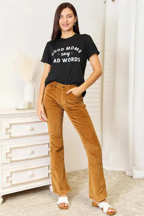 Simply Love GOOD MOMS SAY BAD WORDS Graphic Tee Women's T-Shirts - Tophatter Daily Deals