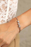 Adored Happy State of Mind 1 Carat Moissanite Bracelet Silver One Size Moissanite - Tophatter Daily Deals