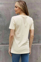Simply Love Simply Love Full Size Cowboy Boots Graphic Cotton Tee - Tophatter Daily Deals