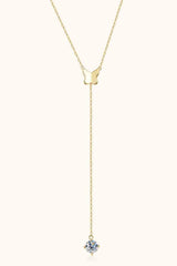 1 Carat Moissanite 925 Sterling Silver Necklace Moissanite - Tophatter Daily Deals