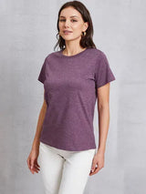 Round Neck Short Sleeve T-Shirt Women's T-Shirts - Tophatter Daily Deals
