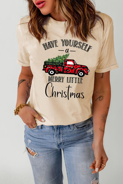 HAVE YOURSELF A MERRY LITTLE CHRISTMAS Short Sleeve T-Shirt Women's T-Shirts - Tophatter Daily Deals